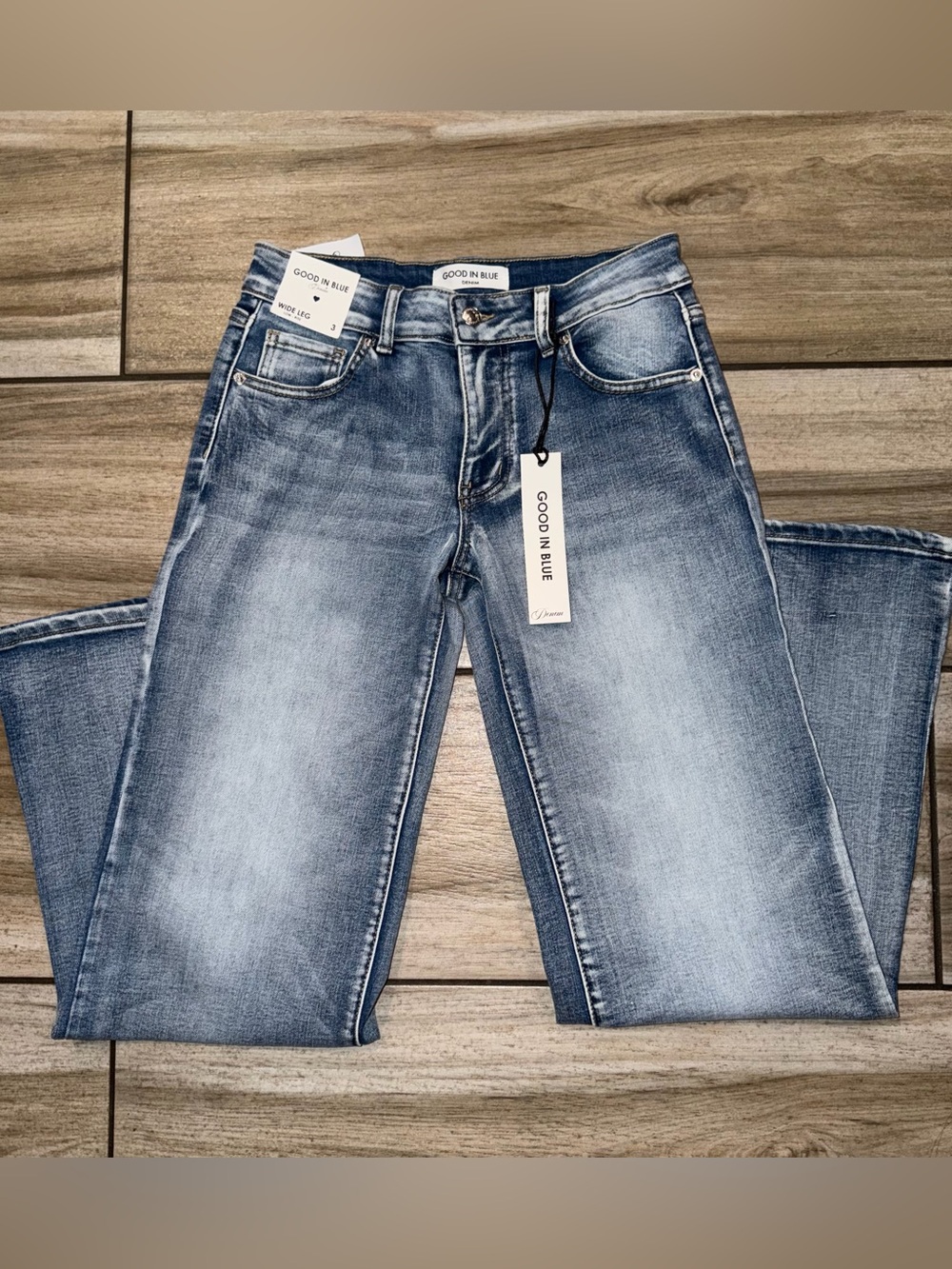Light Wash Wide Leg Jeans